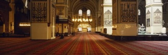 Interiors of a mosque Ulu Camii Bursa Bursa Province Turkey Canvas Art - Panoramic Images (36 x 12)