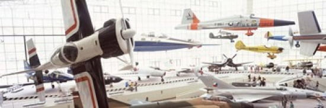 Interiors of a museum Museum of Flight Seattle Washington State USA Canvas Art - Panoramic Images (18 x 6)