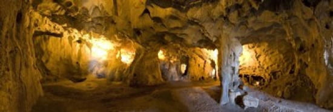 Interiors of a prehistoric cave Karain Cave Ciglik Antalya Turkey Canvas Art - Panoramic Images (18 x 6)