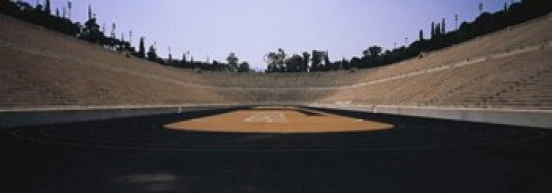 Interiors of a stadium Olympic Stadium Athens Greece Canvas Art - Panoramic Images (18 x 7)