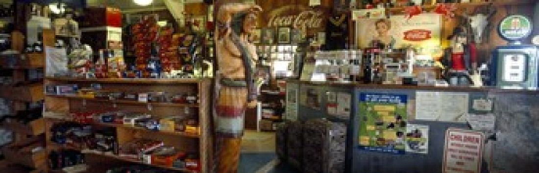 Interiors of a store Route 66 Hackenberry Arizona USA Canvas Art - Panoramic Images (18 x 6)