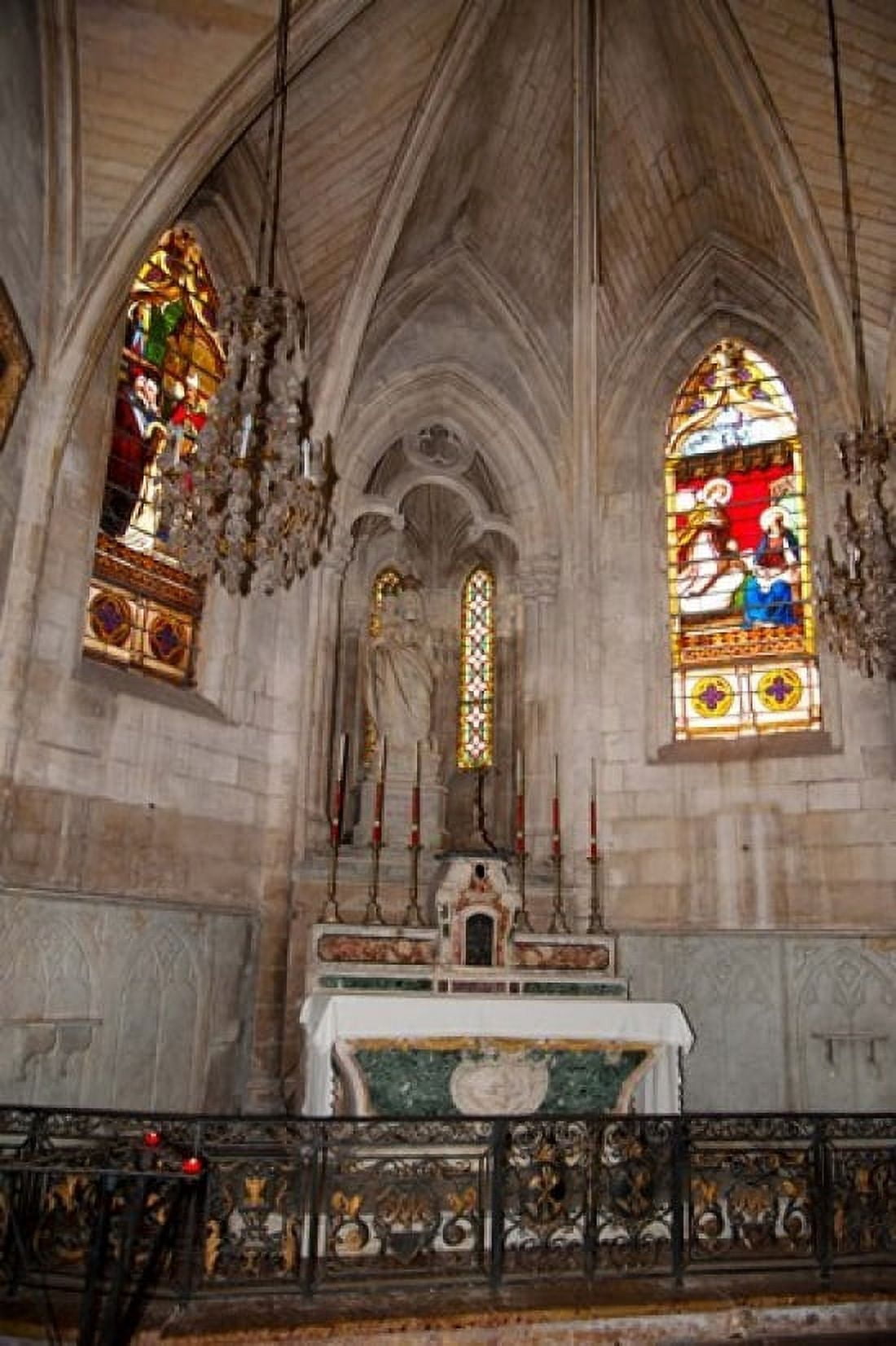 Interiors of the Church Of St Trophime Arles Bouches-Du-Rhone Provence-Alpes-Cote dAzur France Canvas Art - Panoramic Images (24 x 36)