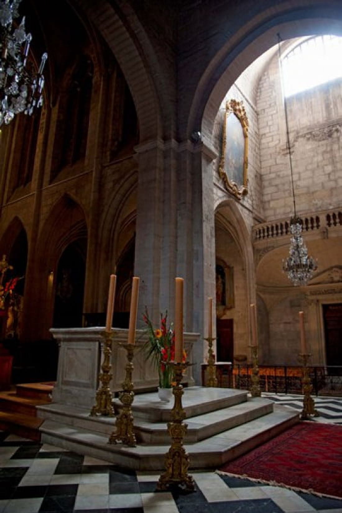 Interiors of the Church Of St Trophime Arles Bouches-Du-Rhone Provence-Alpes-Cote dAzur France Canvas Art - Panoramic Images (24 x 36)