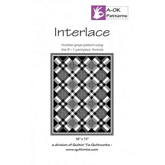 Interlace A OK 5 Yard Pattern by Quiltin' Tia Quiltworks