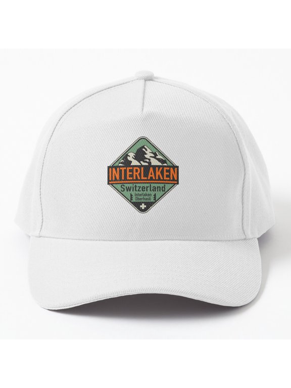 Interlaken Switzerland Baseball Cap, Travel Hat Style