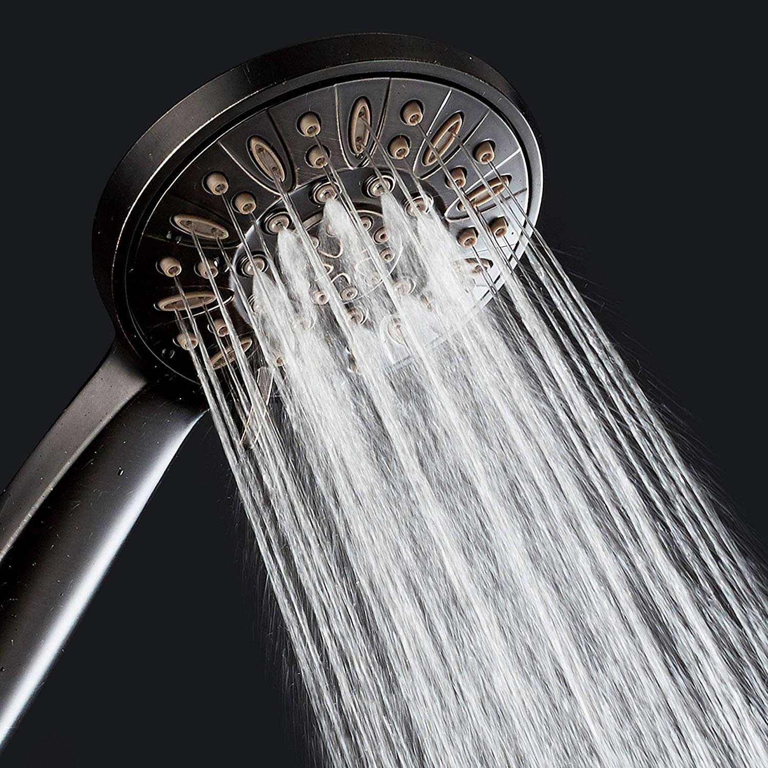 Oil Rubbed Bronze Handheld Shower Head with 6 Settings