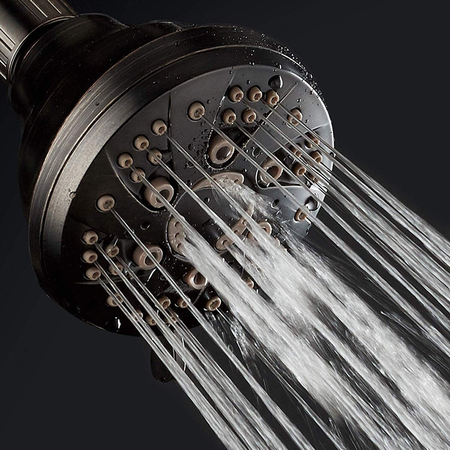 Interlink Products International AquaDance Oil Rubbed Bronze 6 Setting Spiral Shower Head