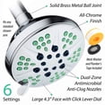 thumbnail image 1 of Interlink Products International NOTILUS All Chrome Finish Antimicrobial 4.3 inch Shower Head, 1 of 5