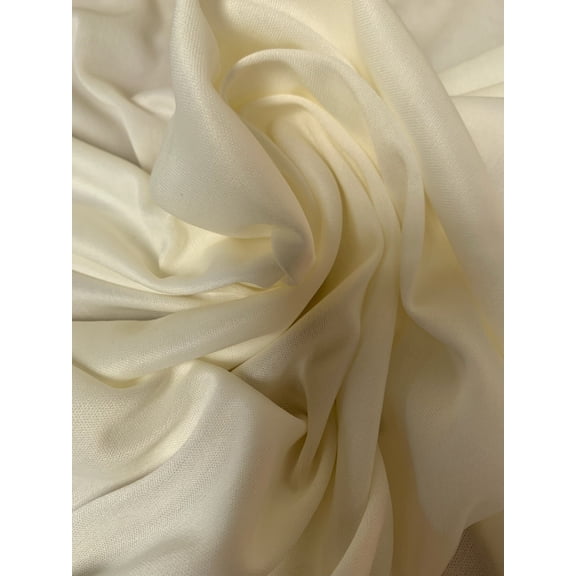 Burlap Fabrics Interlock Fabric Ivory - 58 to 60 Inch Wide 100 Polyester Knit Sold by the Yard