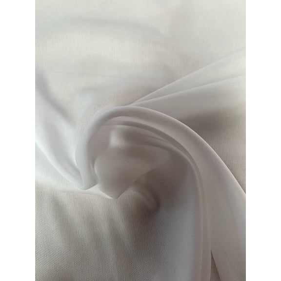 Burlap Fabrics Interlock Fabric White - 58 to 60 Inch Wide 100 Polyester Knit Sold by the Yard