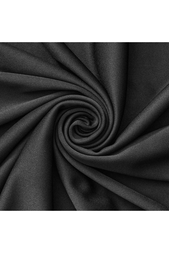 Interlock Lining Poly Stretch Fabric 70 Denier 60" Wide Sold BTY Many Colors (Black)
