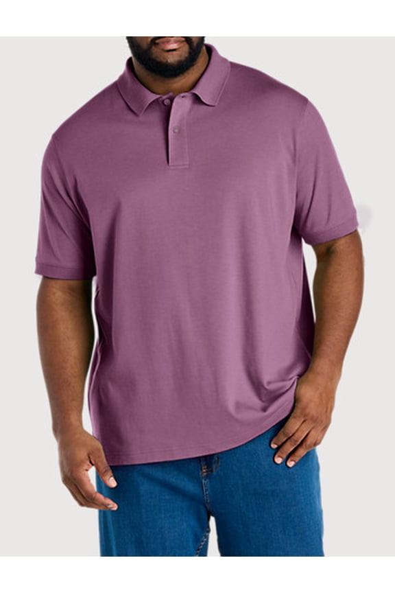 Interlock Polo Shirt Mulberry 7XL