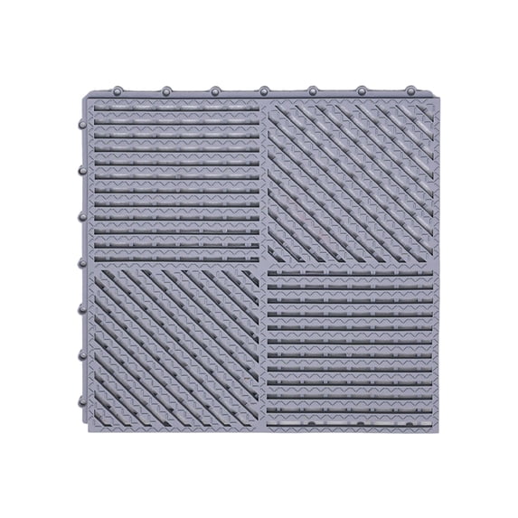 Interlock Slip-Resistant Bathroom and Pool Mat | Waterproof Modular Floor Tiles with Holes for Quick Drainage, Anti-Slip Design, Easy to Clean, Indoor & Outdoor Use