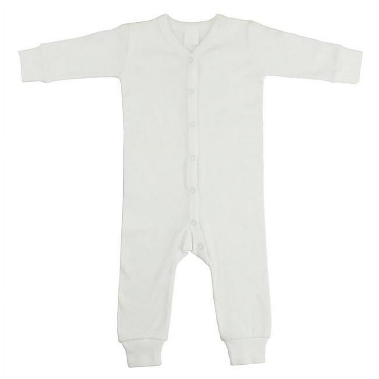 Interlock White Union Suit Long Johns