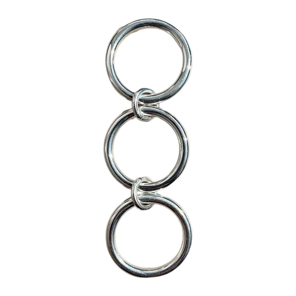 Interlocked Rings Stylish Rings Trendy Triple Loop Rings With Intricate Detail Perfect For Enhancing Your Outfits