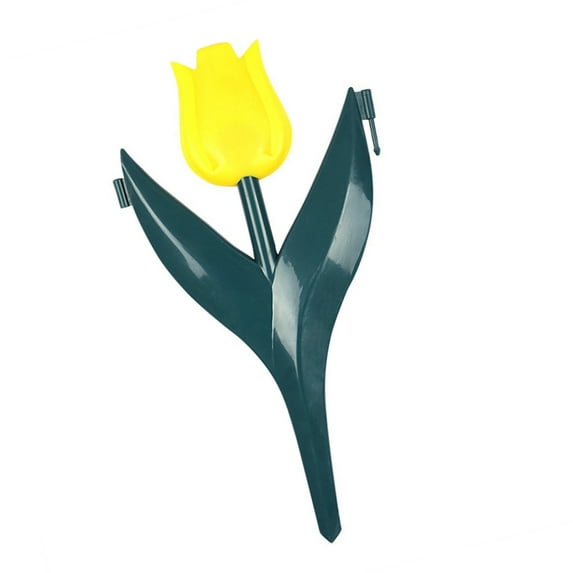 Interlocked Tulips Flower Design PVE Garden Fence Easy Installation for Decorative Yard and Flower Bed Edging Use