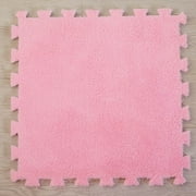 Interlocking Carpet Shaggy Soft EVA Foam Mats Fluffy Area Rugs Protective Floor Tiles Exercise Play Mat for Children Kids Room Home Parlor Bedroom (12 pcs)