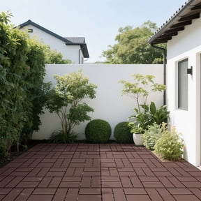 Interlocking Deck Tiles 12x12 Inch Outdoor Flooring, Waterproof PP Patio Floor Tiles DIY