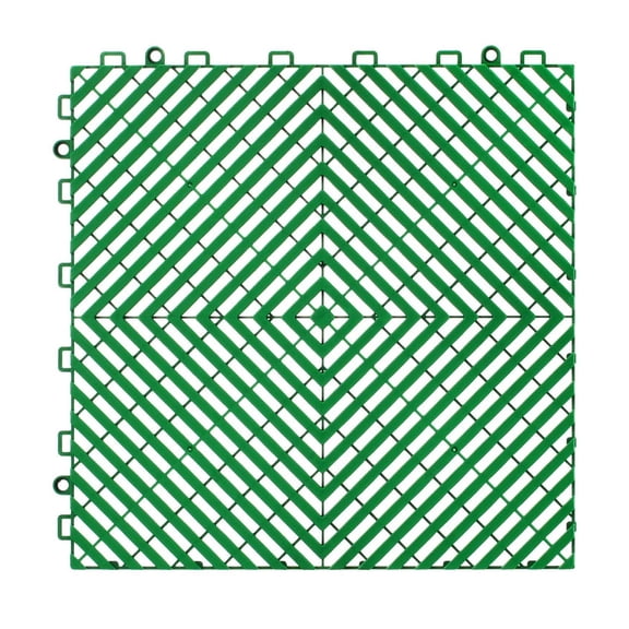 Interlocking Drainage Mat 10'x10', 50 Pcs PP Modular Floor Tiles, Non-Slip Garage Floor Mats, Heavy Duty Drainage Mats for Kitchen, Garden, Car Wash