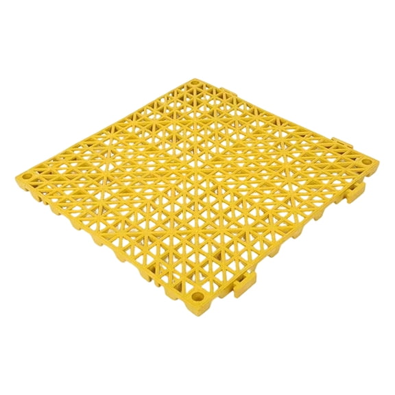 Interlocking Drainage Mat, 11.8" x 11.8" Non- Rubber Floor Tiles with Drain Holes for Shower, Kitchen, Deck, Pool, Garage, Sauna, Indoor Outdoor