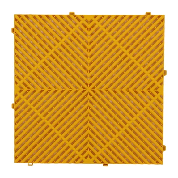 Interlocking Drainage Mat Floor Tile Modular Cushion Mat Weather Resistant PP Material for Garage Workshop RV