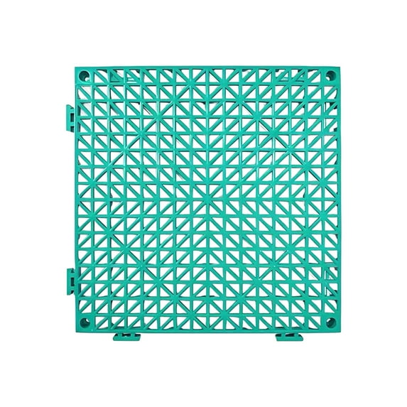 Interlocking Drainage Tiles, Premium PVC Non-Slip Floor Mats with Quick-Drain Design for Bathroom, Kitchen, Swimming Pool, Garden, 12x12in