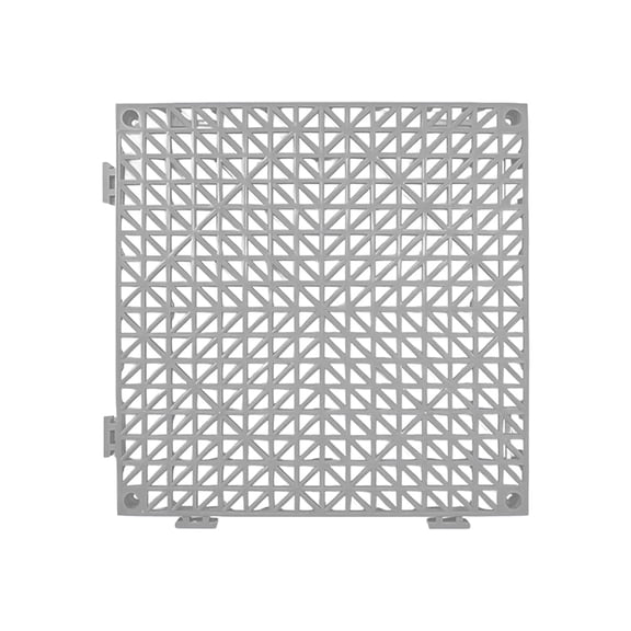 Interlocking Drainage Tiles, Premium PVC Non-Slip Floor Mats with Quick-Drain Design for Bathroom, Kitchen, Swimming Pool, Garden, 12x12in