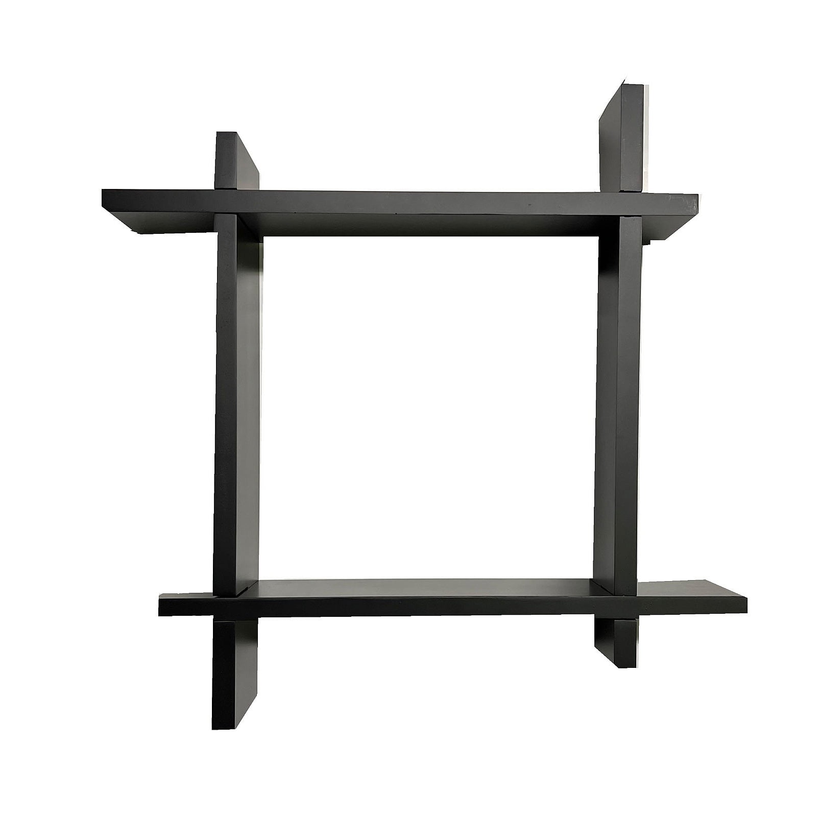 Interlocking Floating Wall Shelf Ledge Storage Cubby, Black - Walmart.com