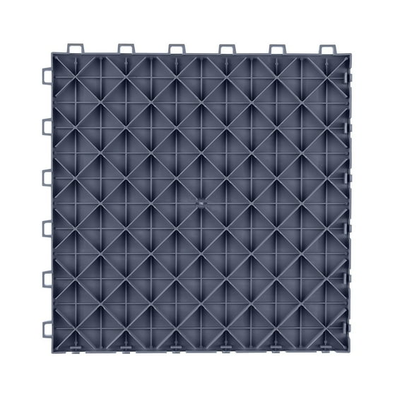 Interlocking Garage Floor Tiles, 12x12 Inch, 50-Pack - Non-Slip Textured Surface for Garages, Basements & Shops, Graphite Gray