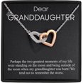 thumbnail image 1 of Interlocking Heart Necklace Personalized Mother's Day Granddaughter Gift, Mothers Day Necklace from grandmother, Mothers Day Jewery Gift, Mothers Day Gift Card, 1 of 3