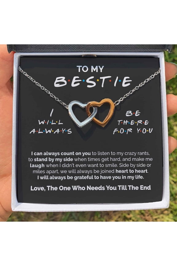 Interlocking Hearts Necklace, To My Bestie, Heart to Heart, Interlocked Heart Necklace, Multi Interlocking Heart Necklace