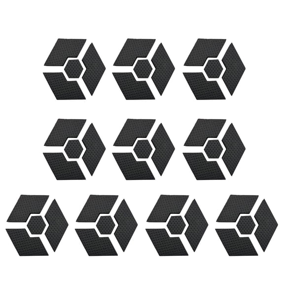 Interlocking Hexagonal Flower Pot Risers Pads With Water Drainage Space Antislip Set Of 10 For Improved Drainage Support