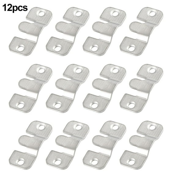 Interlocking Mount Design Stainless Steel Picture Frame Hanger Hooks 12Pcs