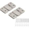 Interlocking Picture Frame Hooks Stainless Steel Cleats (2 Pairs) for