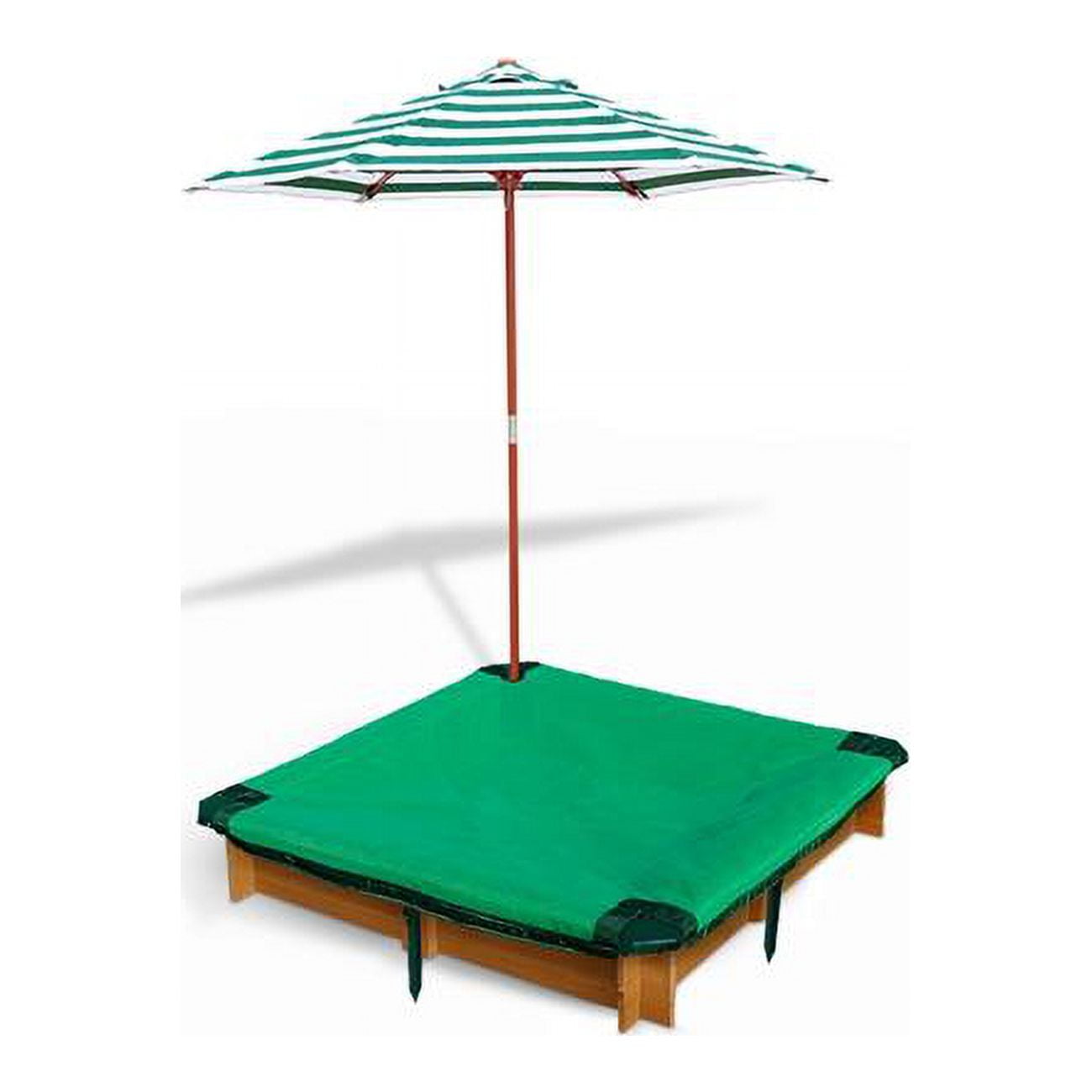 Interlocking Sandbox with Cover & Umbrella