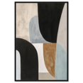 thumbnail image 1 of Interlocking Segments I Canvas Boho Geometric Art by Art Remedy, Black Frame, 36 x 54, 1 of 7