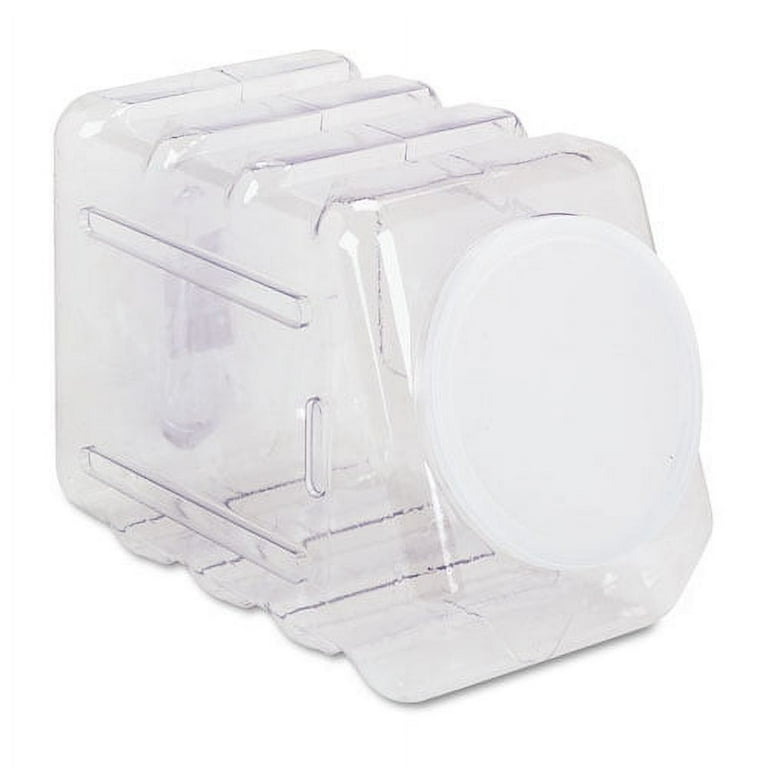 Interlocking Storage Container with Lid, Clear Plastic Interlocking Storage Container with Lid, Clear Plastic