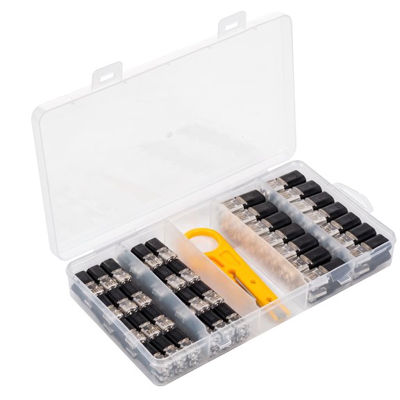 Interlocking Terminal Block Set Quick Wire Connector Dual Size