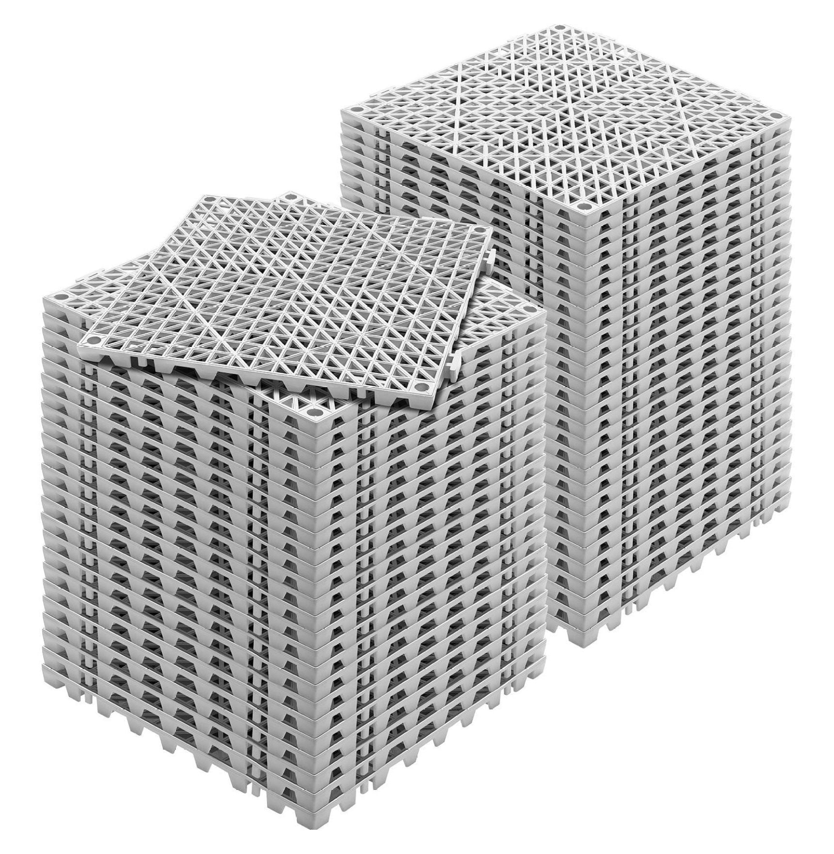 Interlocking tile 55pcs grey drainage tiles 12 x 12 x 0 6 splicing