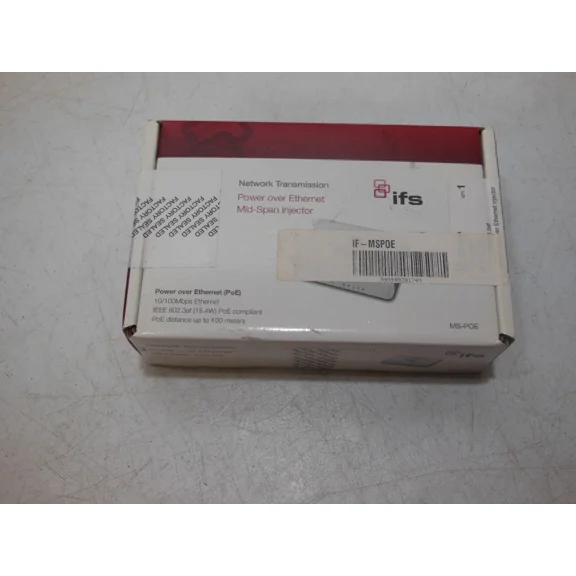 Interlogix Ifs Ms-Poe Power Over Mid-Span Injector - New Sealed