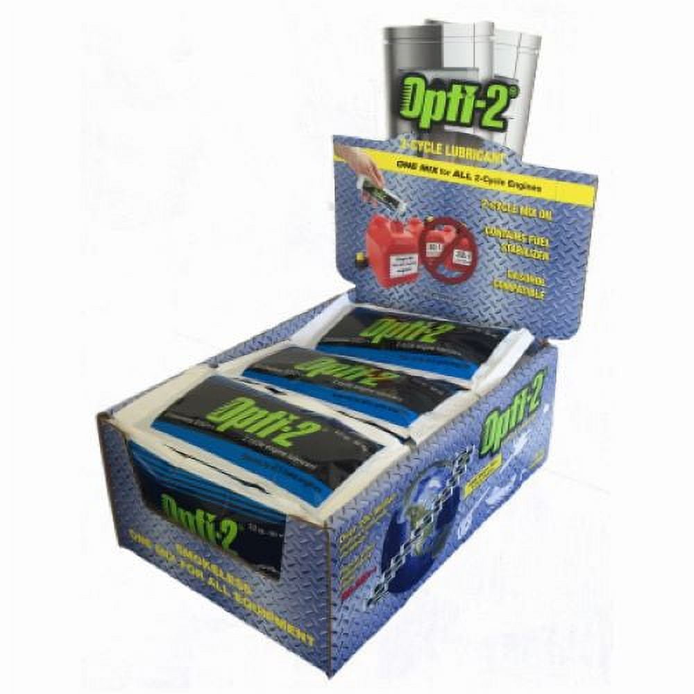 Interlub International 20056 3.2 oz Opti-2 2-Cycle Mix Engine Oil With Fuel Stabilizer - Quantity of 28