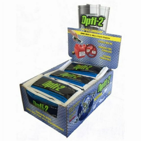 Interlub International 20056 3.2 oz Opti-2 2-Cycle Mix Engine Oil With Fuel Stabilizer - Quantity of 56