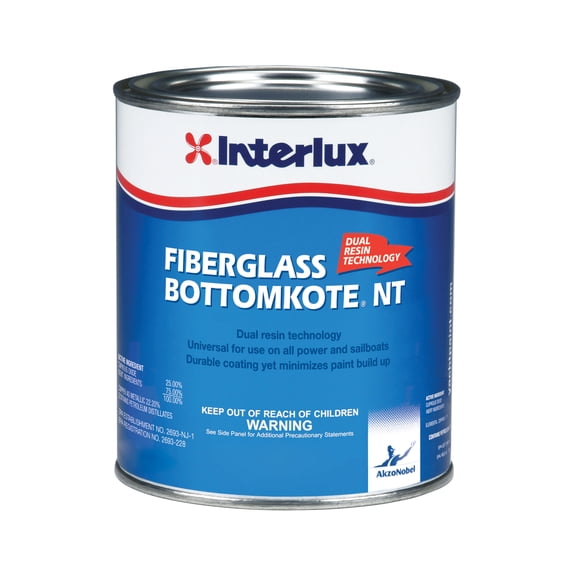 Interlux Yacht Finishes / Nautical Paint Fbk Bottomkote NT Blue Quart YBB369Q