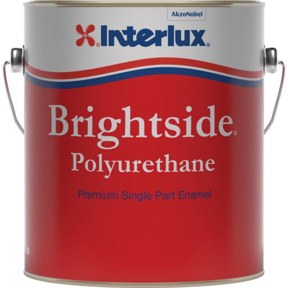 Interlux Y4258/HP Brightside Boottop and Striping Enamel Paint - Black, Half Pint