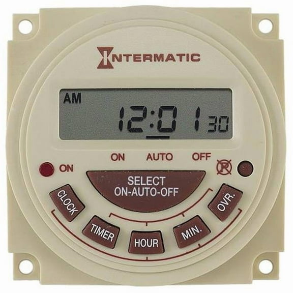 Intermatic 120V 24-Hour Electronic Panel Mount Timer