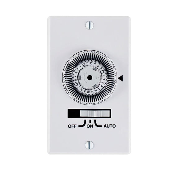 Intermatic 20 Amp Electromechanical SPST In-Wall Dial Timer