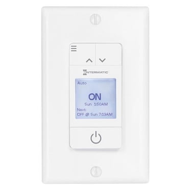 7-Day Heavy-Duty Programmable Timer, 120-277 VAC, 20A, White