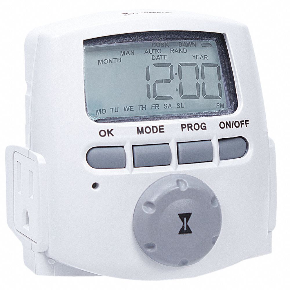 Intermatic Timer,Mechanical,120V,15A,Plug In TN311