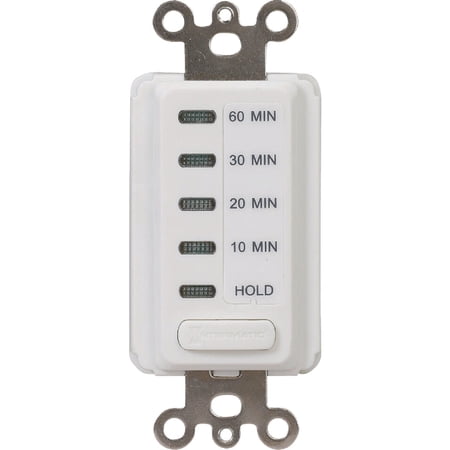 Intermatic Countdown Timer EC210WK - 10/20/30/60 Min, White, Indoor, 15A, 120V — Residential Use, Standard Application
