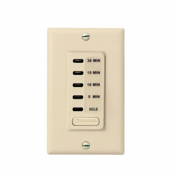 Intermatic EI200 5/10/15/30 Minute Electronic in-Wall Countdown Auto-Off Timer, Ivory
